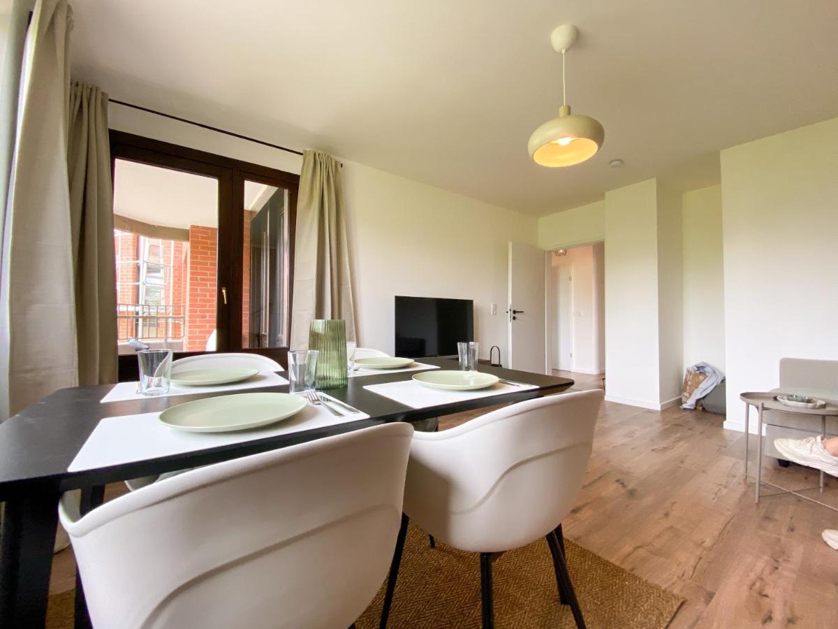 Schoene Wohnung Mit Rheinblick/Duesseldorf/Neuss/Messe 外观 照片